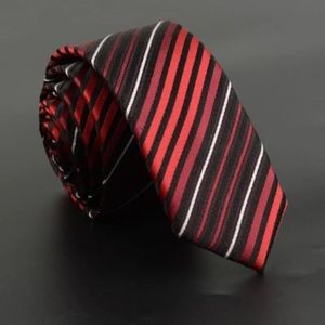 Men's Red Striped Fashion Tie by Elton Miller's
